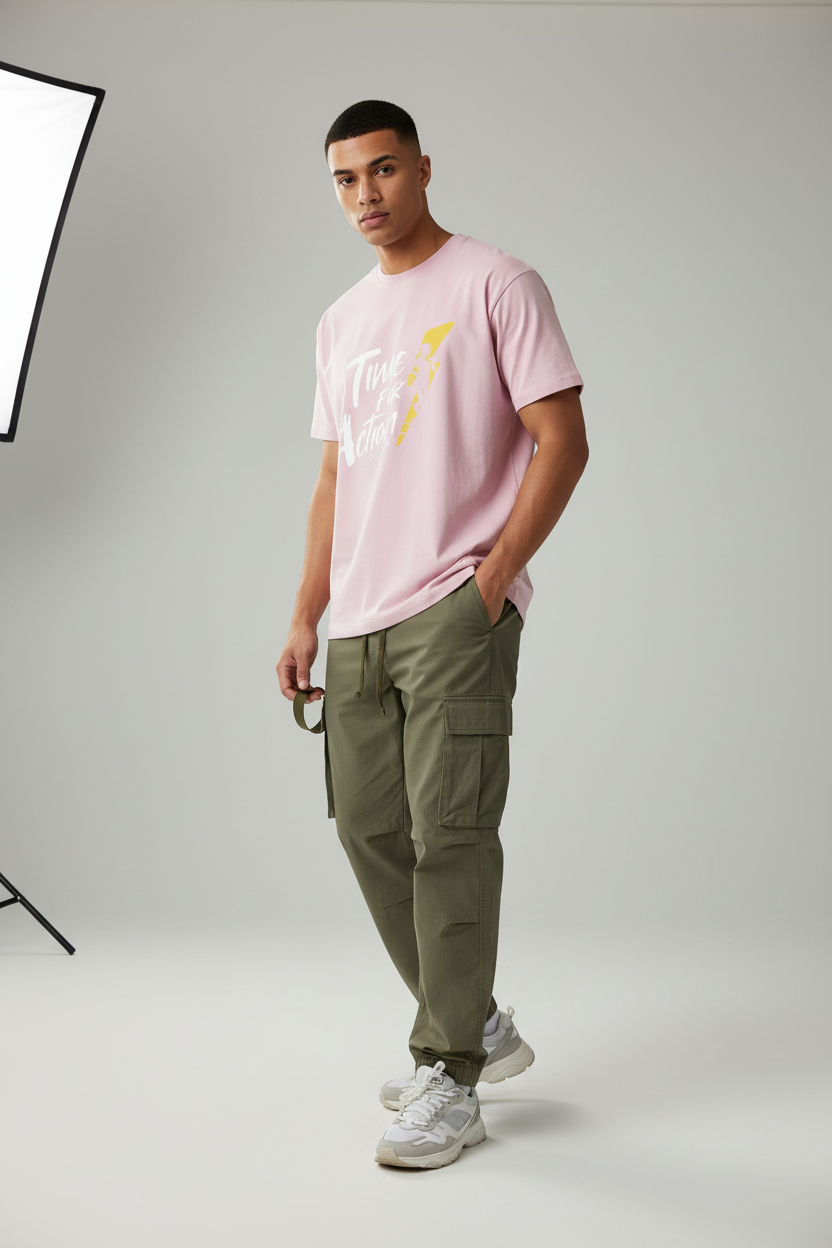 Pink - male three-quarter