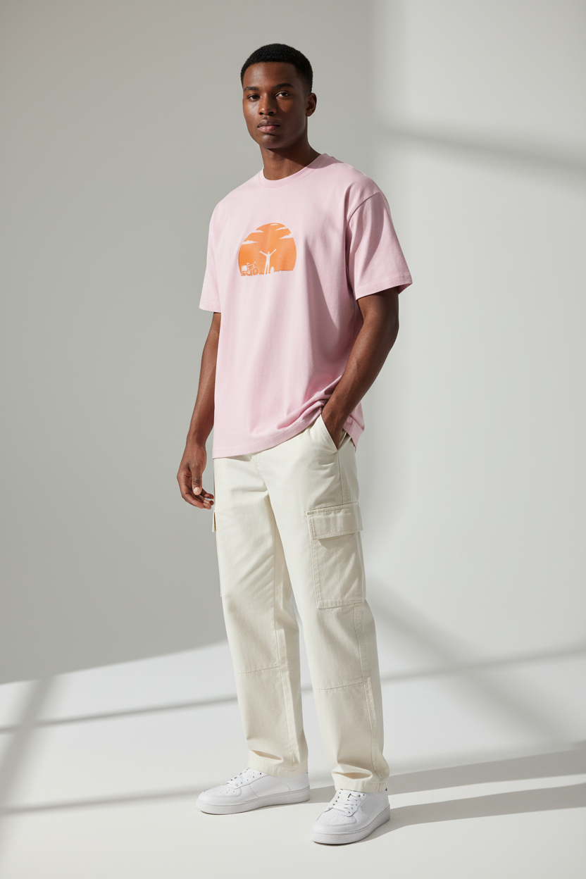 Pink - male three-quarter