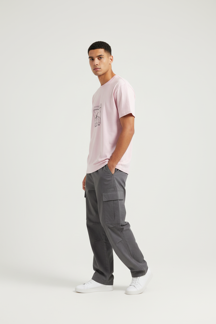 Pink three-quarter back angle