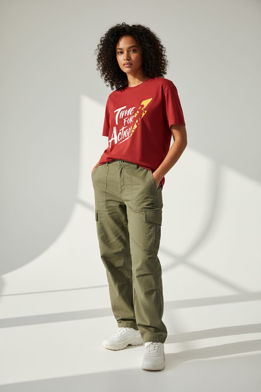 Red - female three-quarter