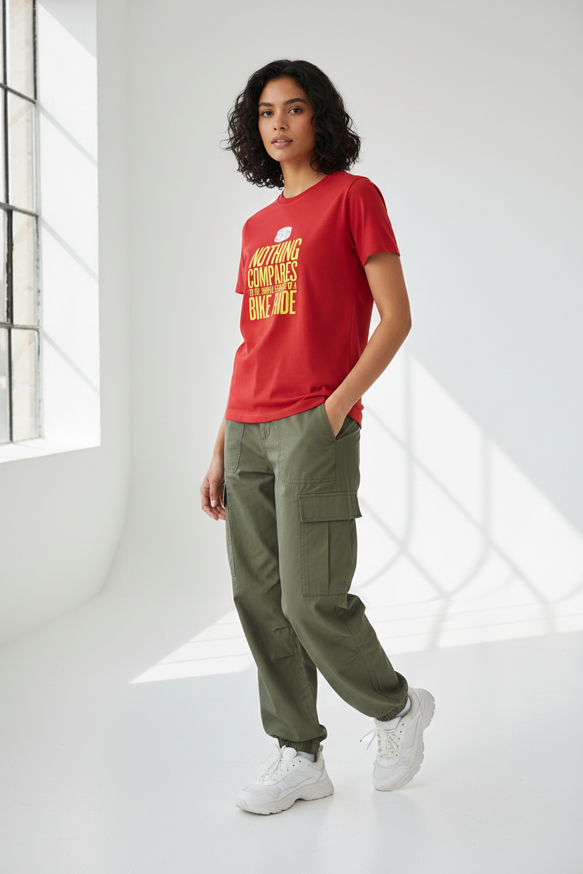 Red - female three-quarter