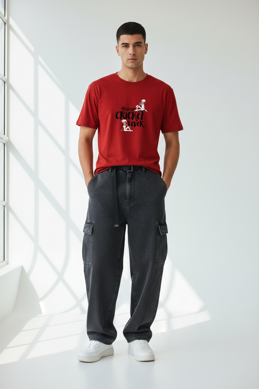 Red - Male Model Front View