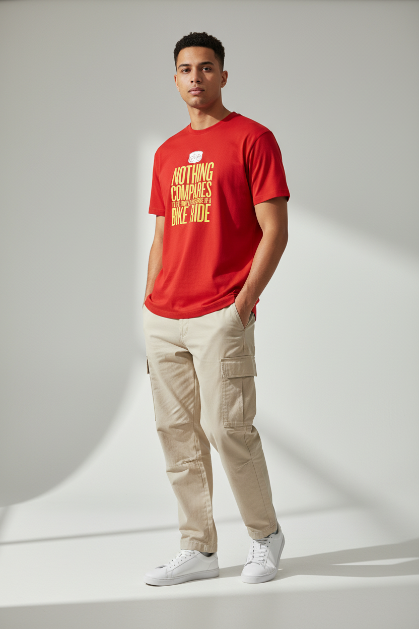 Red - male three-quarter