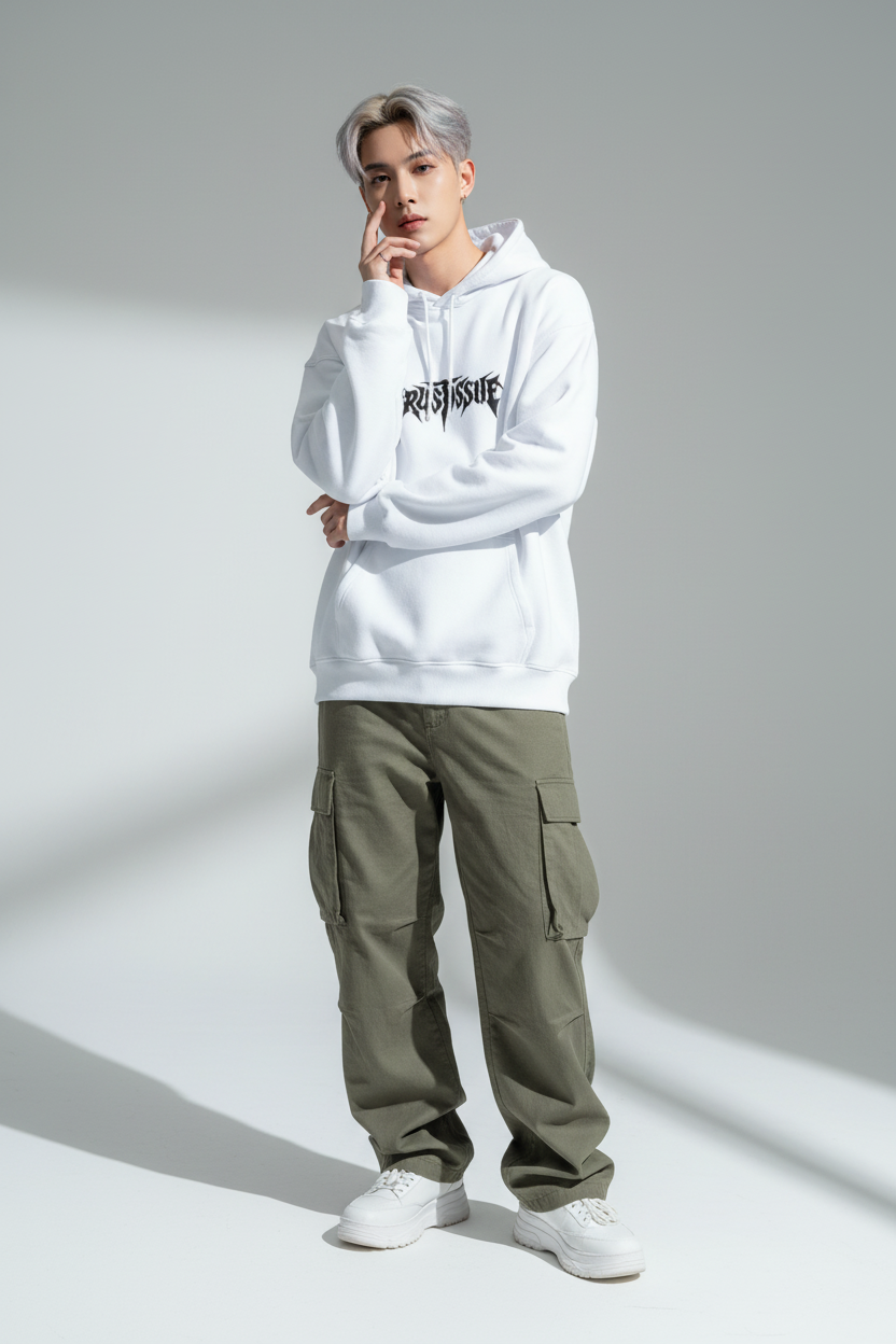 White male - soft dreamy pose