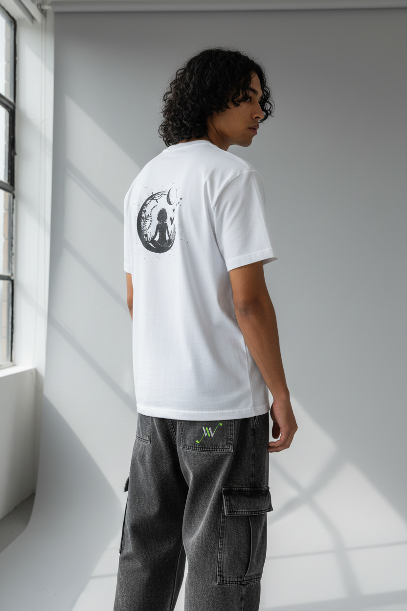 White - Three-quarter back