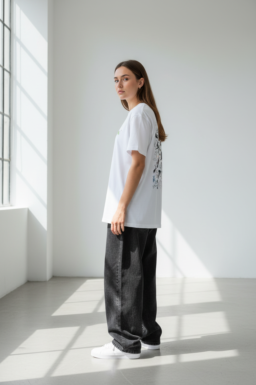 White - Three-quarter back